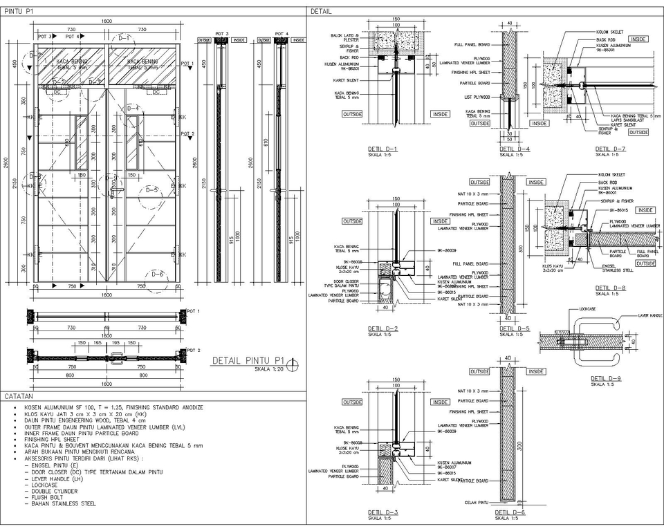 CAD Drawing - Jasa Gambar Kerja DED, Pembuatan IMB (ARS, STR, MEP) - 6