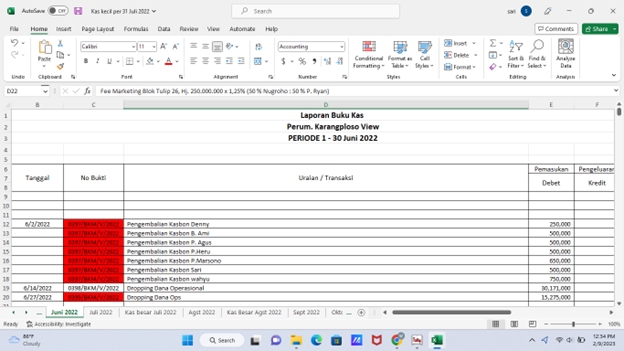 Entri Data - Entry Data Excel - 3