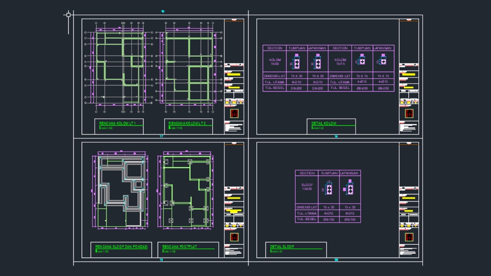 CAD Drawing - Desain Rumah 2D | Gambar Kerja | Autocad 2D - 4