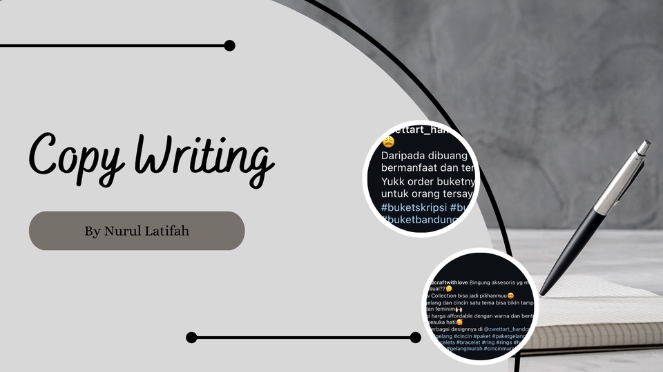 Berbagai jasa copy writing sesuai request klien