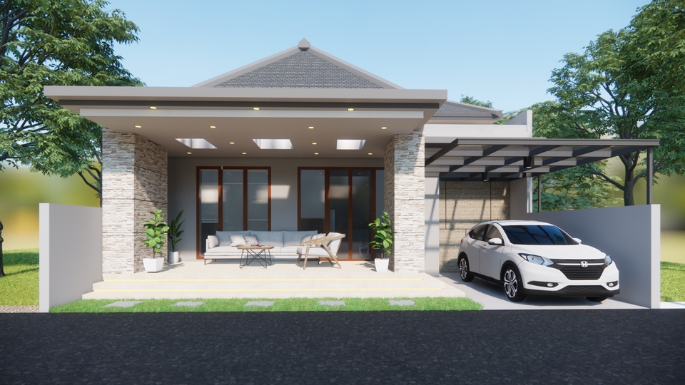 3D & Perspektif - Desain Prespektif 3D dan 2D Arsitektural - 16