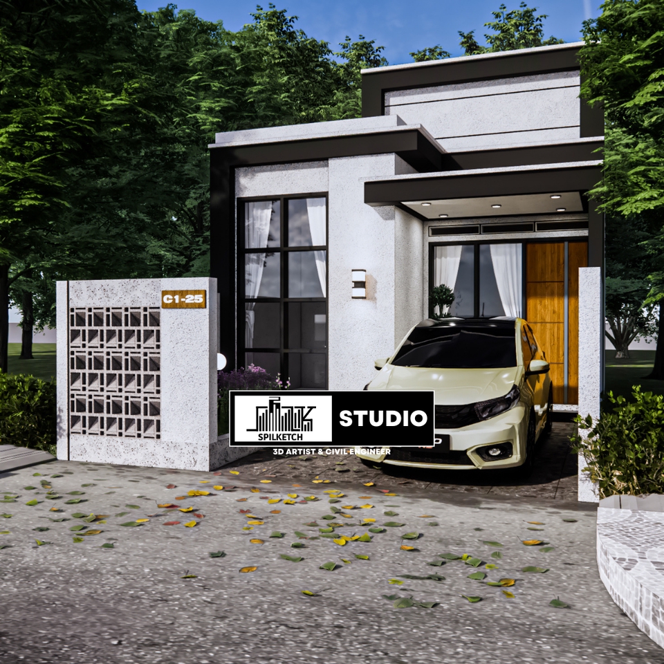3D & Perspektif - Gambar Kerja, Gambar 3D Modelling Rendering, Gambar Struktur dan Gambar IMB - 7
