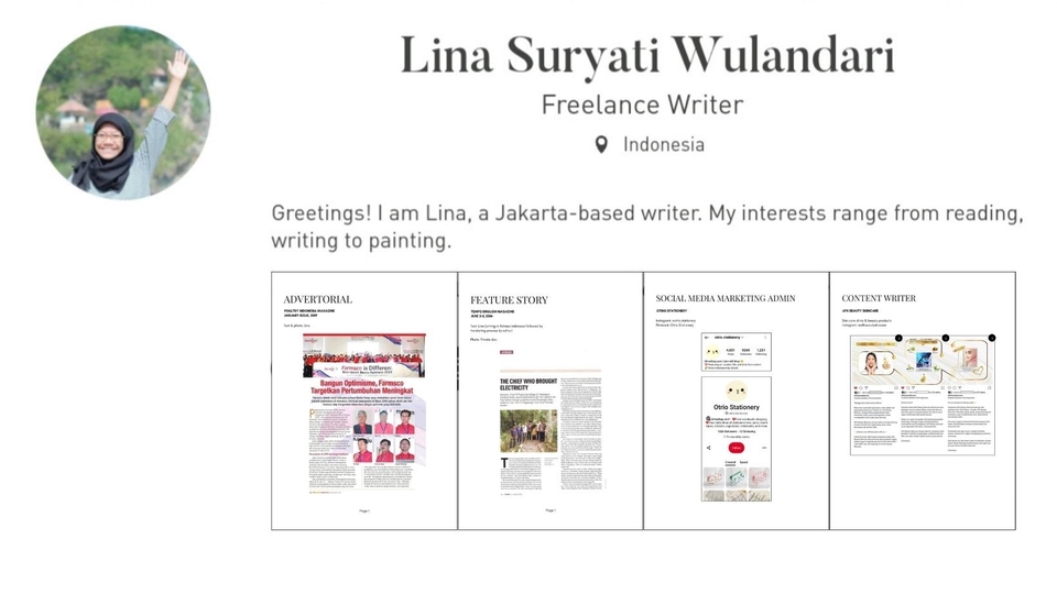 Jasa Content Writer dan Pembuat Artikel Profesional - Penulis (Copywriter, Content Writer, Creative Writer)