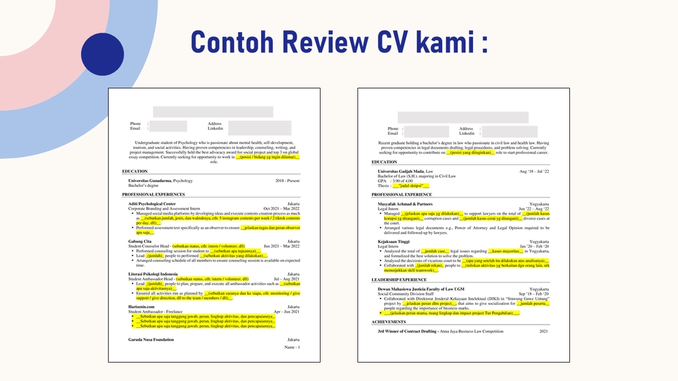 Portfolio & Resume - Pembuatan dan Konsultasi CV ATS - 5