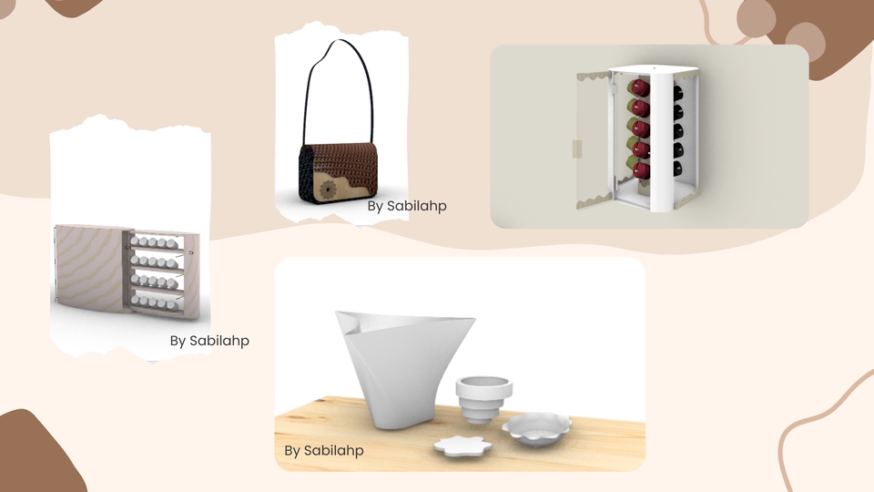 3D & Perspektif - Jasa Desain produk , packaging dalam bentuk 3d modeling - 5