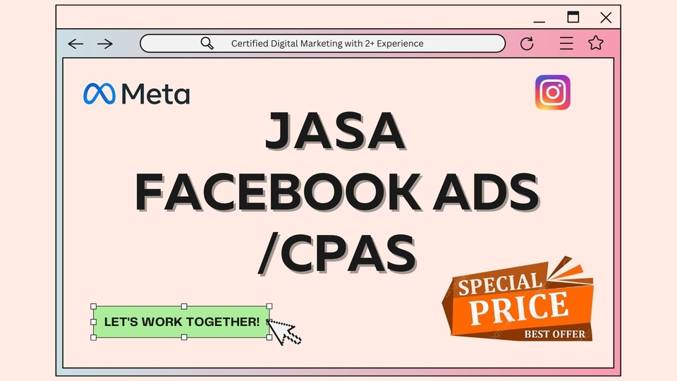 Digital Marketing - JASA FACEBOOK ADS/CPAS + KONSULTASI GRATIS [DIBANTU DARI 0 SETUP META BUSINESS MANAGER] - 1