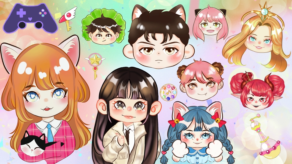 วาดภาพการ์ตูน - รับวาดรูปมินิมอลน่ารักๆ/เหมือนจริง - 7