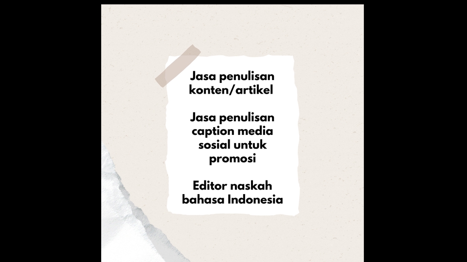 Jasa Lainnya - Editor Naskah Bahasa Indonesia - 1