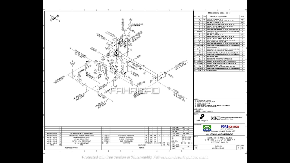 CAD Drawing - Pembuatan Gambar AutoCAd Isometrik + MTO ( Material Take Off ), Editing Piping Plan, juga P&ID - 14