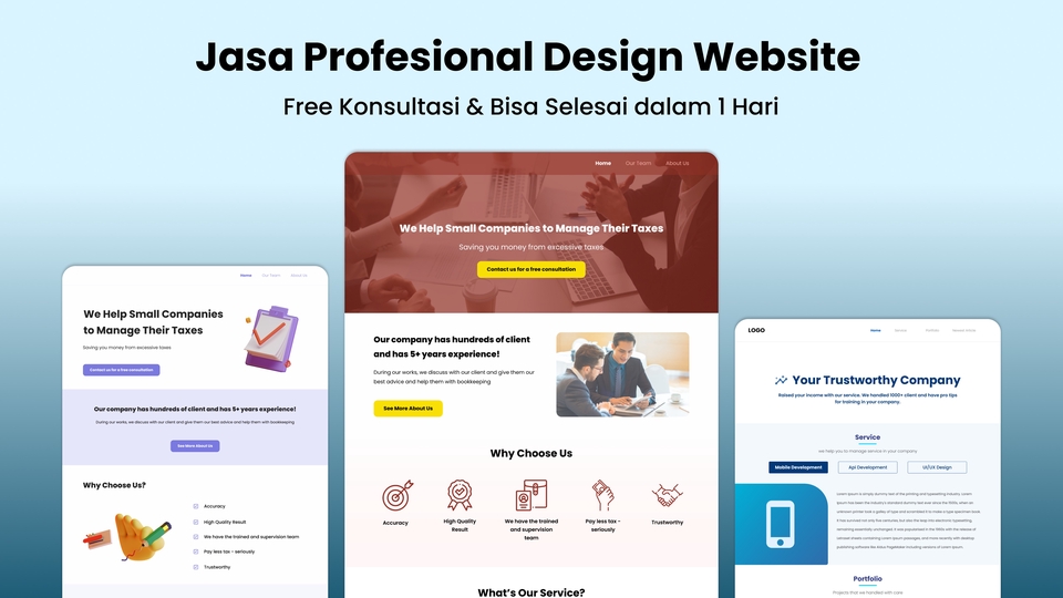 Desain Web - JASA DESIGN WEBSITE & FREE KONSULTASI - 1