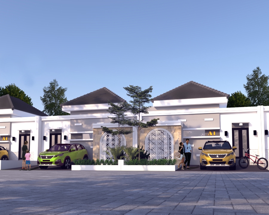 3D & Perspektif - JASA DESAIN 3D RUMAH TINGGAL,PERUMAHAN,GATE,TOKO,RUKO,RUMAH KOS,CAFE,DLL - 7