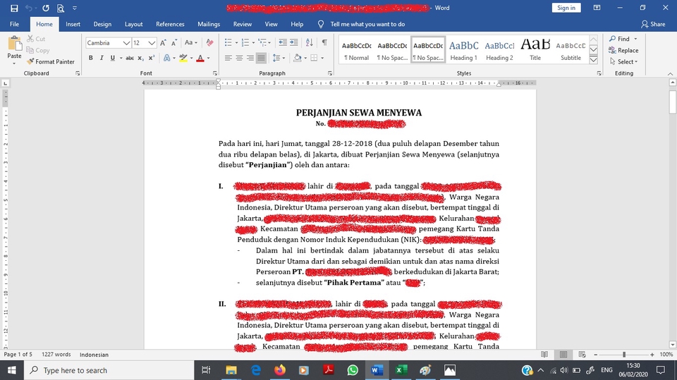 Hukum - Drafting Berbagai Jenis Kontrak/ Dokumen Legal - 3