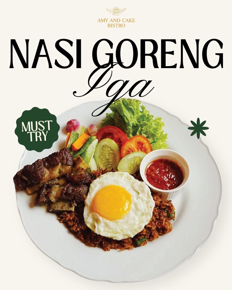 Desain menu makanan Nasi Goreng Ayam, desain menu cafe, jasa desain menu restoran, menu makanan Indonesia, desain spanduk cafe