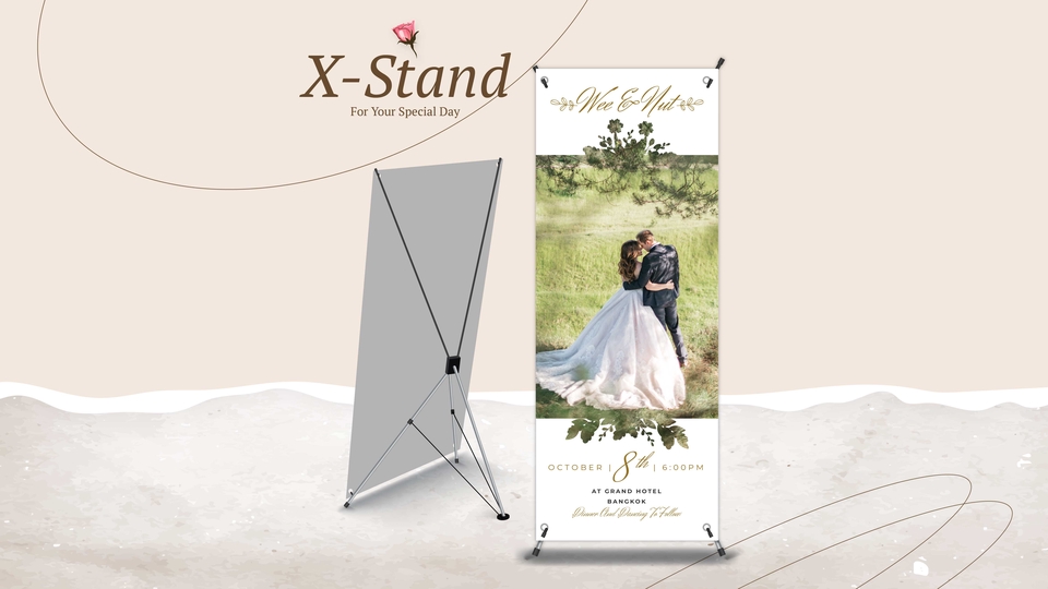 สื่อสิ่งพิมพ์และนามบัตร - ออกแบบ X-Stand, Standee ตามใจคุณ - 2