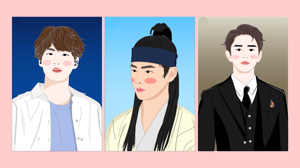 Gambar dan Ilustrasi - Flat Design Ilustrasi Simple Wajah / Full Body - 3