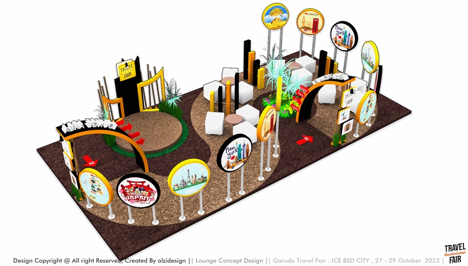 3D & Perspektif - DESAIN BOOTH PAMERAN 50 K (1 HARI & NEGO )  - 6