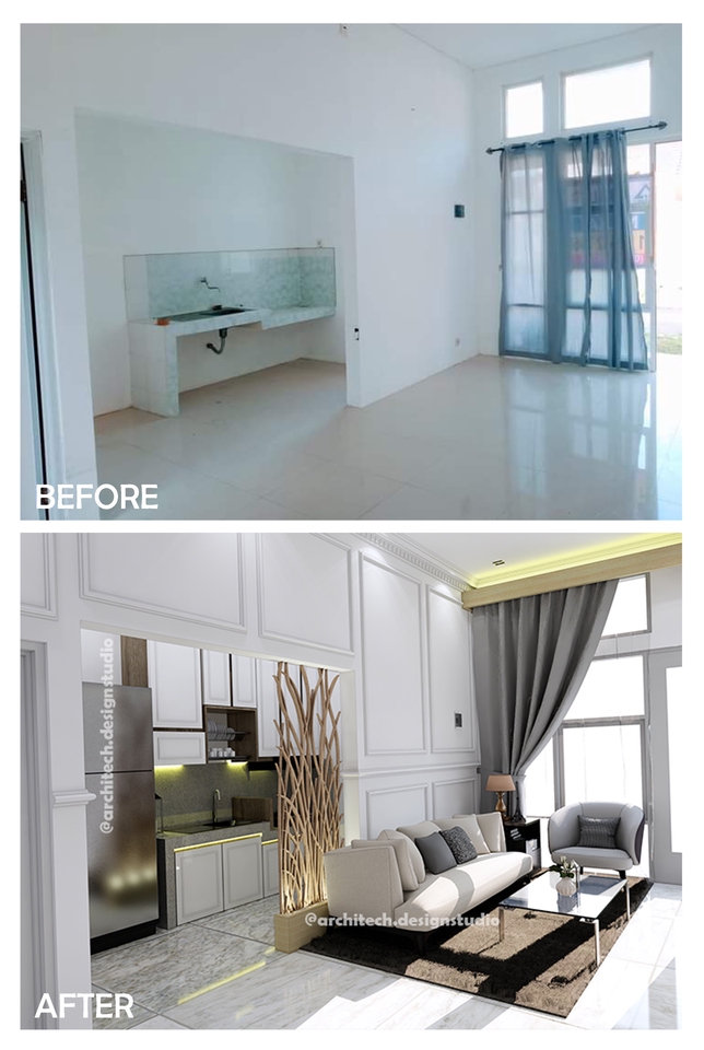 3D & Perspektif - Desain Gambar Denah, 3D Modelling, dan Rendering - 12