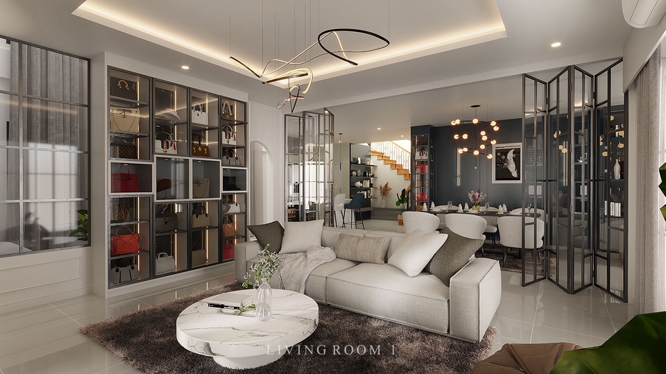 3D Perspective - รับออกแบบภายในบ้าน คอนโด ขึ้น 3D Model เสมือนจริง - 27