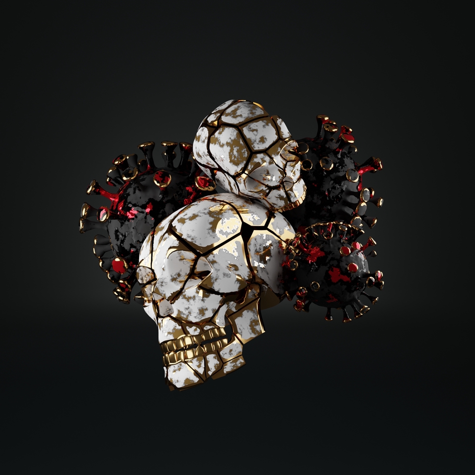 รับปั้นโมเดล 3d โมเดลกะโหลกศีรษะ 3d ออกแบบ 3d