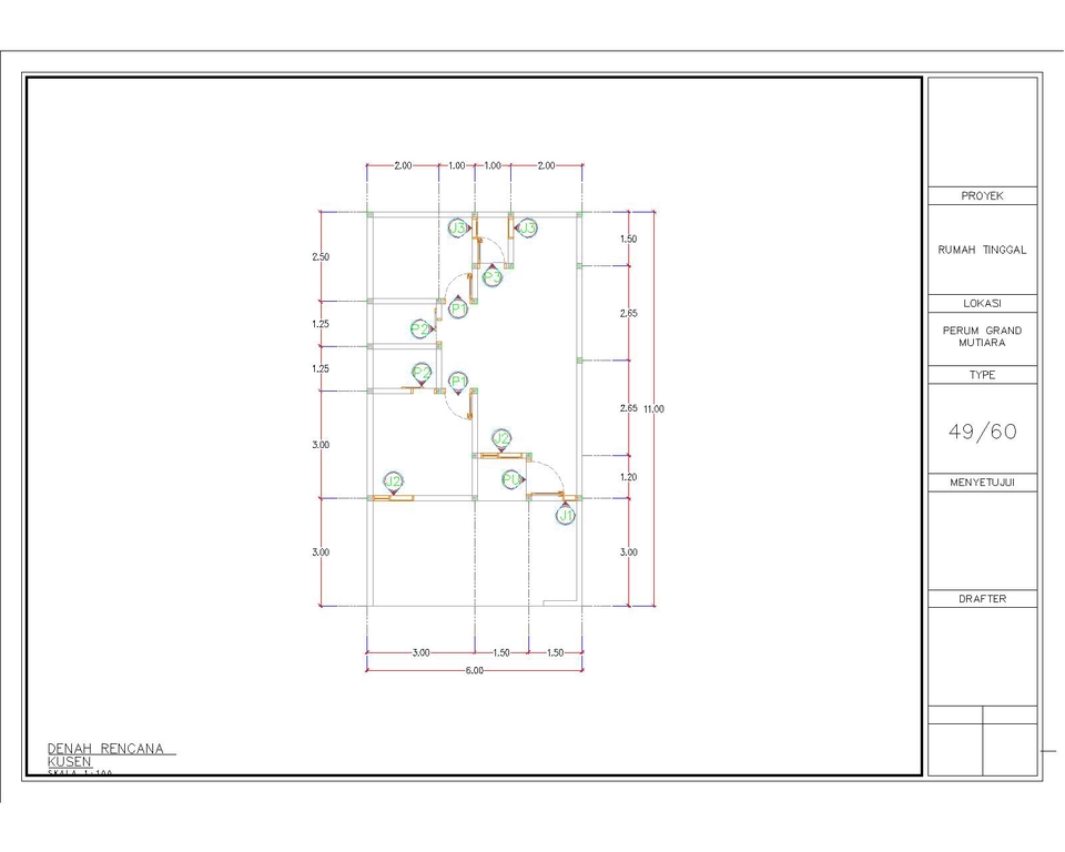Jasa drafter autocad murah, pembuatan denah rumah dengan autocad, drafter freelance, jasa gambar autocad