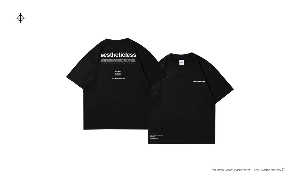 Desain Kaos & Motif - Desain Kaos T-Shirt Streetwear Tipografi Aesthetic - 3