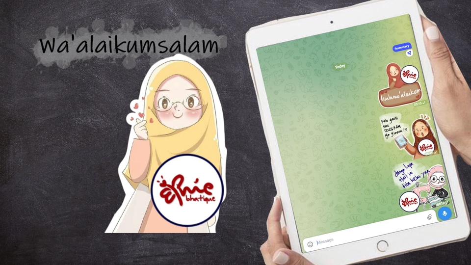 Stiker LINE - BRANDING STICKER UNTUK whatsapp, telegram,instagram,line - 6