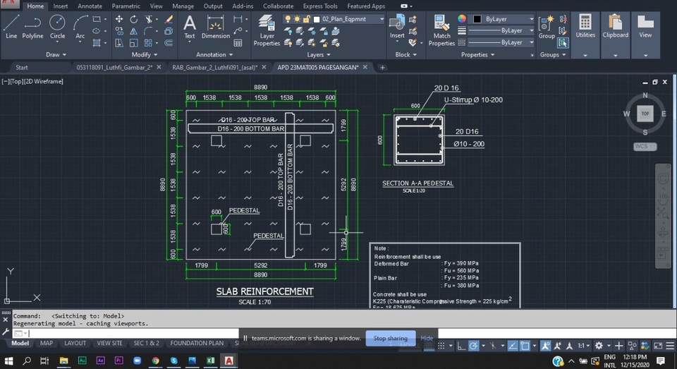 CAD Drawing - AutoCad 2D - IMB - Gambar Kerja - 8000 /m2 (negotiable) - 4