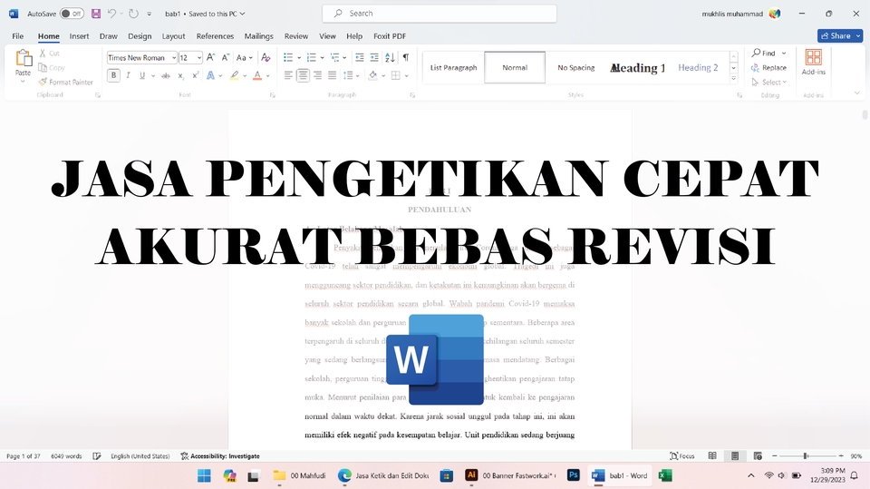 Pengetikan Umum - Jasa Pengetikan Murah, Cepat dan Teliti - 4