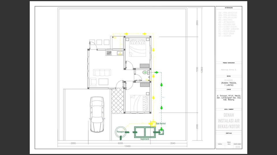 CAD Drawing - Gambar IMB - 4