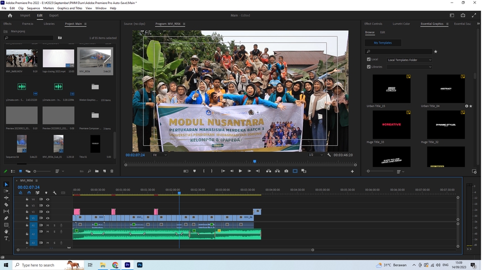 Video Editing - Video Editing Acara, Youtube, IG, FB, Tiktok (Adobe Premiere Pro, After Effect) - 5