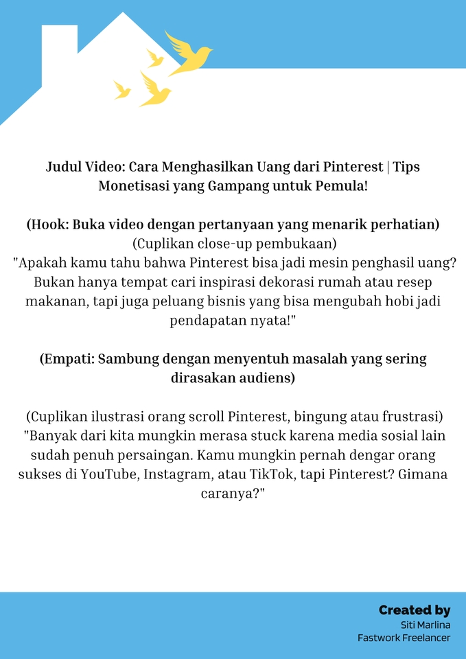 Penulisan Konten - Script Konten Youtube yang menarik (Hanya Script) - 5