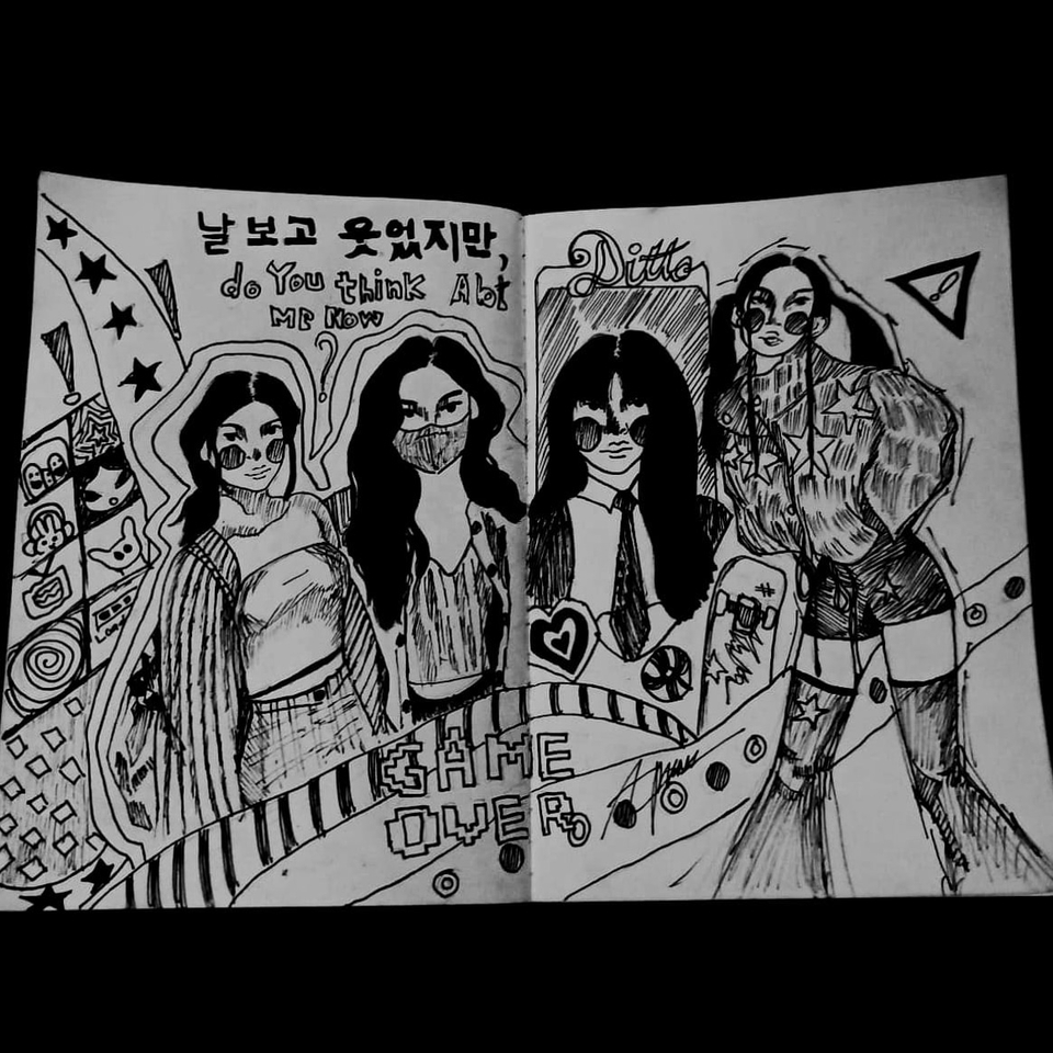 jasa lukis wajah freelance karikatur desain vektor wajah hitam putih