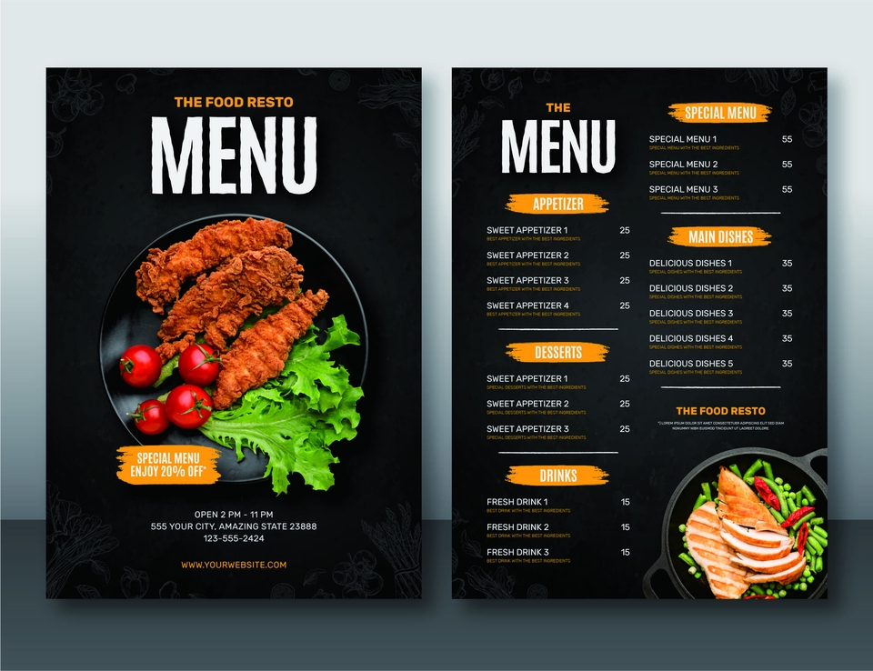 Banner Online - Design Banner, Browsur, Daftar Menu Dengan Corel Draw (dftr menu & browsur Peasan 1 dapat 2 design) - 3