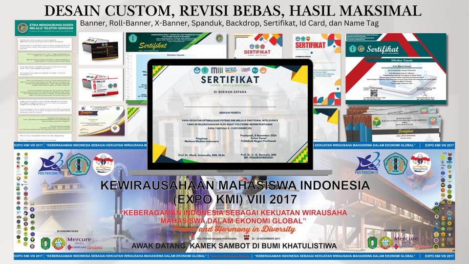 Jasa Desain Sertifikat dan Piagam Penghargaan - Desain Custom, Revisi Bebas, Hasil Maksimal!