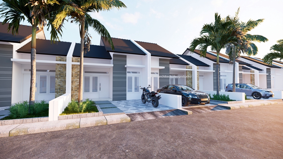 3D & Perspektif - Desain Gambar Denah, 3D Modelling, dan Rendering - 6