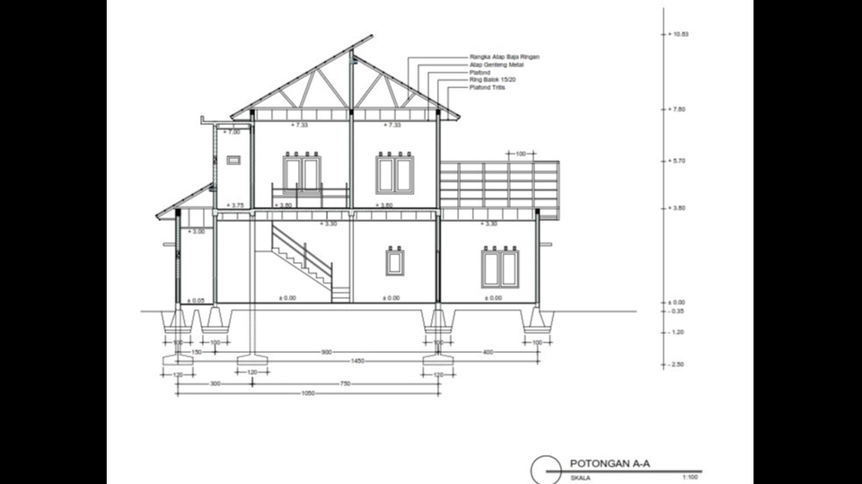 CAD Drawing - Desain Rumah 2D - 5