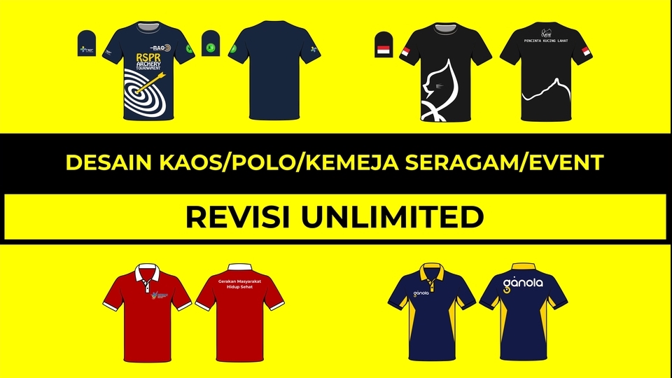 Desain Kaos & Motif - Desain Kaos/Polo/Kemeja Seragam/Event (REVISI SEPUASNYA) - 1