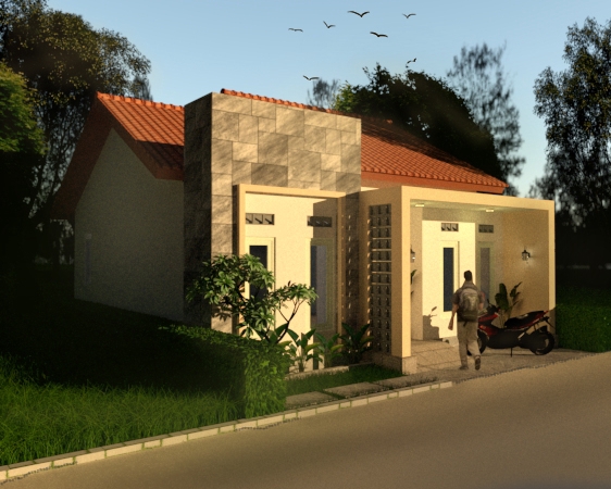 Jasa Desain Rumah Minimalis Modern 3D - Desain Eksterior Rumah Minimalis