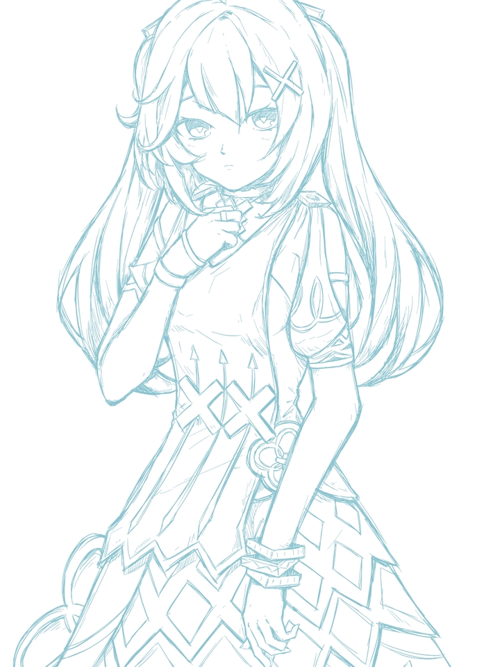 Desain Karakter - Ilustrasi Karakter Digital Anime 2D Artwork, Digital Fanart, Game, Original Character, Manga Custom - 10