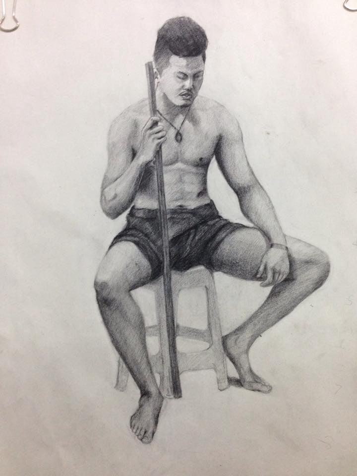 รับวาดภาพเหมือนชายหนุ่ม วาดภาพเหมือน portrait