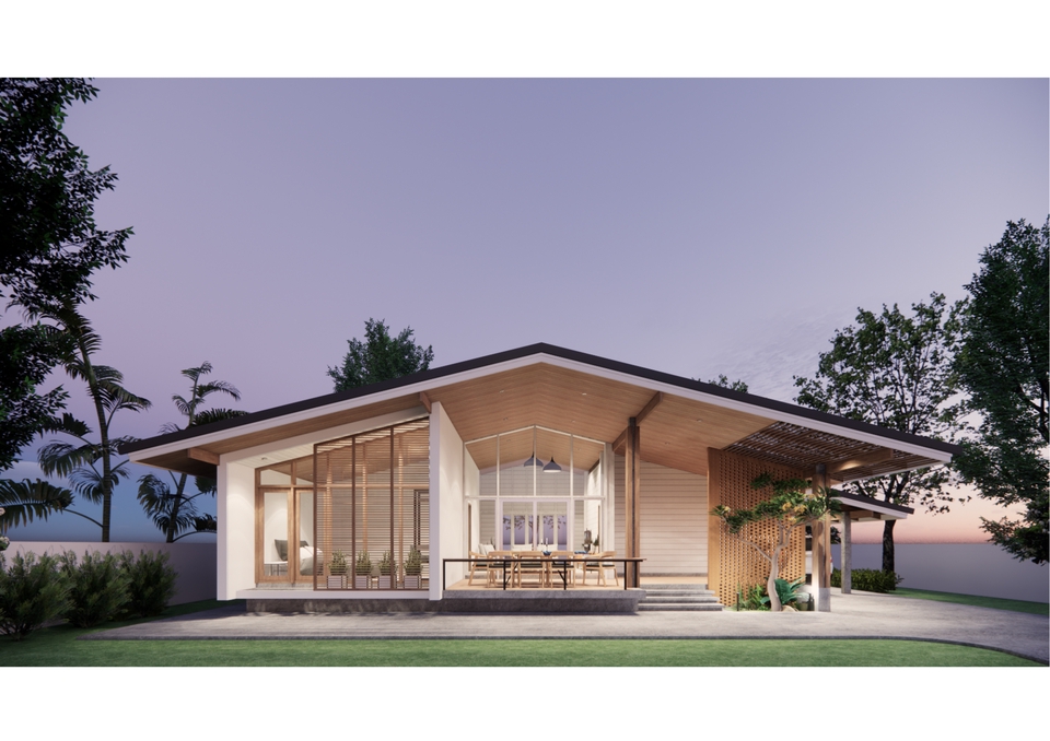 รับออกแบบบ้าน3D perspective โมเดลบ้าน3มิติ ราคาถูก สวยทันสมัย