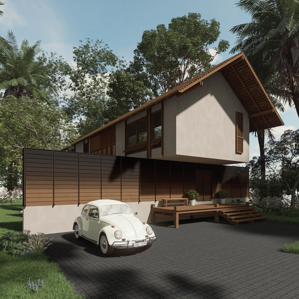 3D Perspective - 3D Perspective Render Exterior , Interior - 3