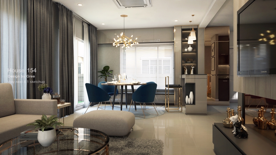 3D Perspective - รับทำภาพ 3D PERSPECTIVE / SKETCHUP VRAY RENDER / INTERIOR / EXTERIOR - 8