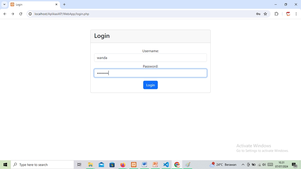 Jasa pembuatan website login halaman, web development, website development, jasa web developer, buat website, membuat website.