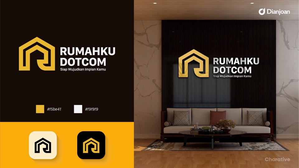 Jasa desain logo online Rumahku Dotcom - buat logo online untuk website, perusahaan, dan bisnis