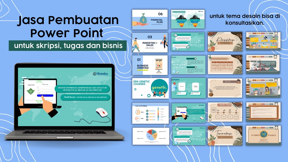 Presentasi - JASA PEMBUATAN DESAIN PRESENTASI POWER POINT, 24 JAM JADI. - 1