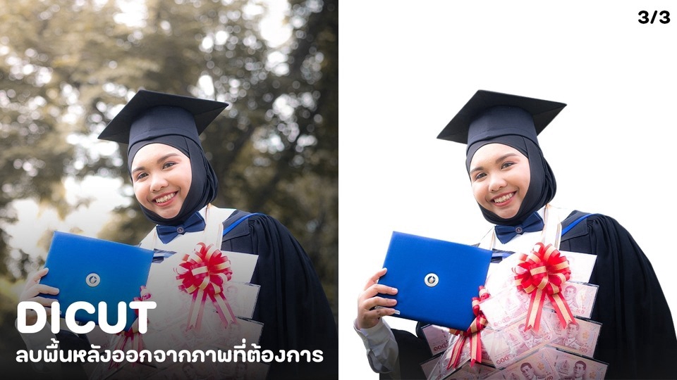 ไดคัท & Photoshop - งานไดคัทลบพื้นหลัง - 4