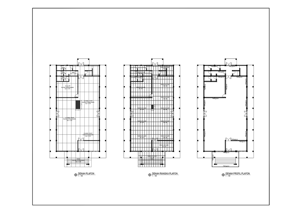 CAD Drawing - Gambar Kerja CAD (Bangunan Tinggi, Rumah Tinggal, Terminal, Rumah Sakit, Gudang, dsb) - 5