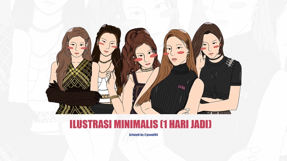 Gambar dan Ilustrasi - Jasa Profesional Ilustrasi Minimalis (1 HARI JADI) - 1