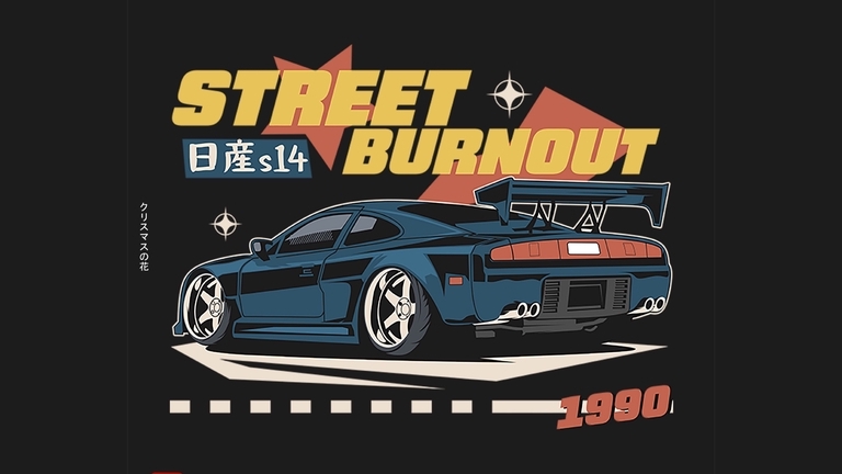 Desain Kaos & Motif - Desain mobil keren untuk T-shirt Anda - 3